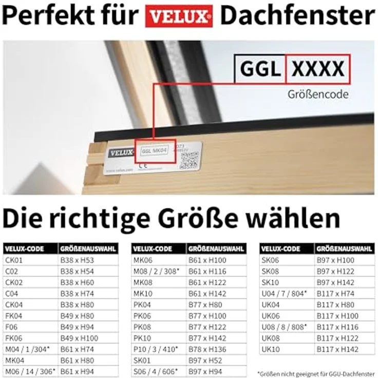Dachfensterrollo SK08 Velux Passend, Verdunkelnd, Grau, Cocoon Home, verschraubt – Bild 3