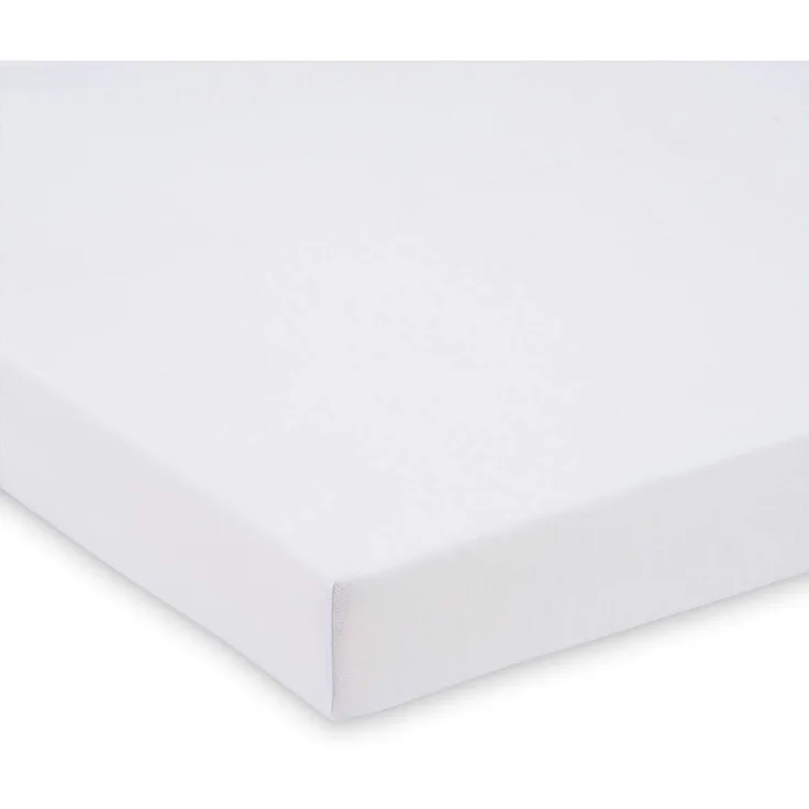 FabiMax 2693 Jersey Spannbettlaken für Laufgitter 100x100 cm, weiß