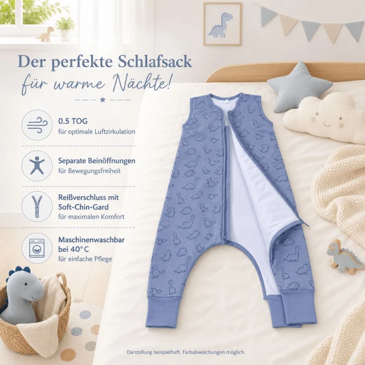 Fillikid Sommerschlafsack mit Beinen Exklusiv – Bild 5