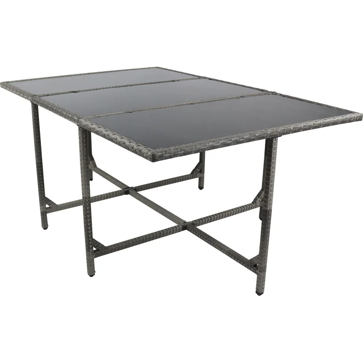 VCM Gartentisch Raloso 920523 Grau H. 74 x B. 170 x T. 110 cm – Bild 1