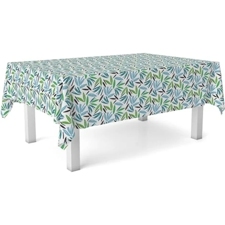Martina Home Wachstuch-Tischdecke, ODET, Blau, 140, rund – Bild 2