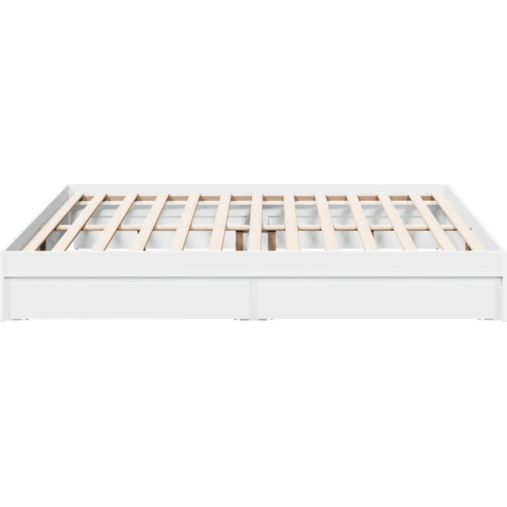 vidaXL Bettgestell mit Schubladen Weiß 200x200 cm Holzwerkstoff 3280629 – Bild 6
