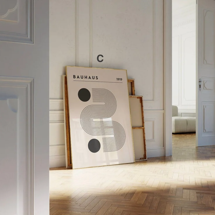 Bauhaus Ausstellung Poster · Geschenkidee · Bauhaus Design · Bauhaus Wandkunst · Wand Deko · Deko Print ohne Rahmen - C / 70 x 100 cm