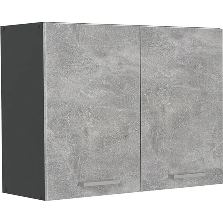 Küchenglasschrank R-Line Beton/Anthrazit 80 cm Vicco – Bild 1