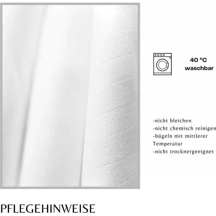 Deluxe Bettwäsche aus Mikrofaser - 155 x 220 cm mit 80 x 80 cm Kissenbezug - Weiß – Bild 8