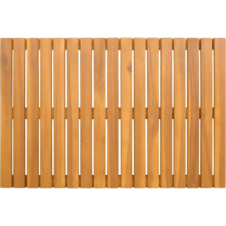 vidaXL Badematte Uni Braun 60 x 40 cm Holz 42025254 – Bild 4
