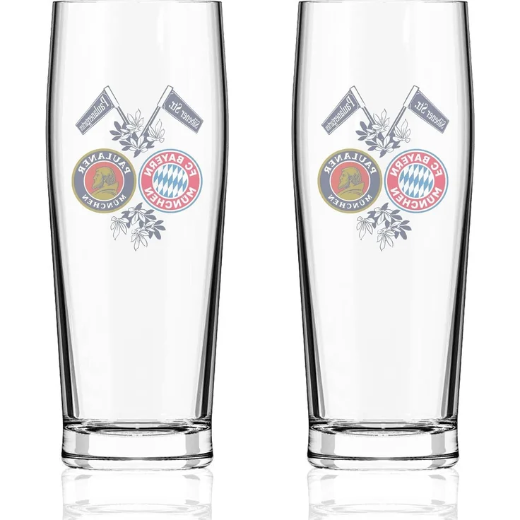FC Bayern München Gläser-Set FC Bayern München Halbeglas I Bierglas I 2er-Set I Je 0,5 l, Glas – Bild 2