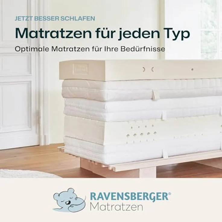 Kaltschaummatratze Kinder- und Jugendmatratze Softwelle Härtegra.., RAVENSBERGER Matratzen, 16 cm hoch, Härtegrad H1/H2 (RG 30) 80x200 cm mit PES Bezug – Bild 8