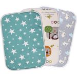 Wasserdichte Wickelunterlage Baby,3 Stück Tragbare Waschbare Wickelunterlage Baby Wasserdicht Waschbar 50 * 70cm Baby Changing Mat für Indoor/Outdoor/Reisen