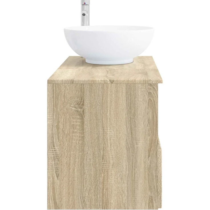 vidaXL Badezimmerschrank-Set 2 stk. Sonoma-Eiche 79,5 x 44,5 x 80 cm 3404086 – Bild 5
