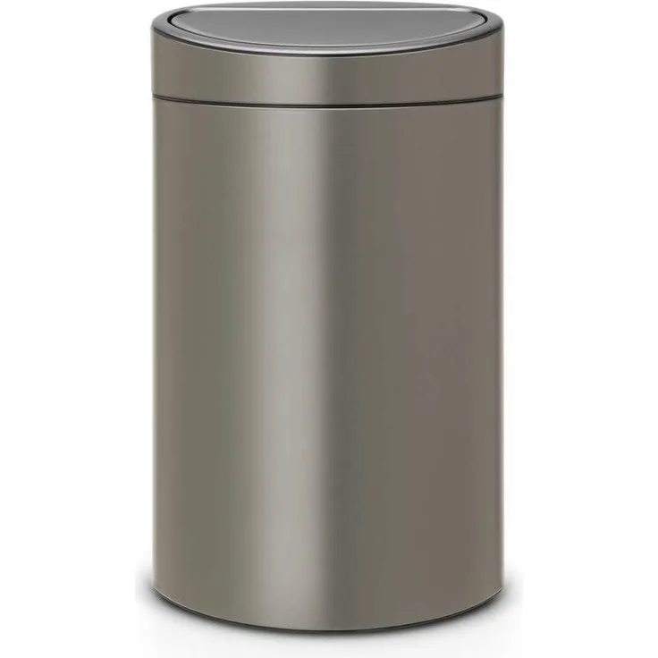 Brabantia Mülleimer Touch Bin New,recycle, 23+10 L Platinum Papierkörbe & Mülleimer