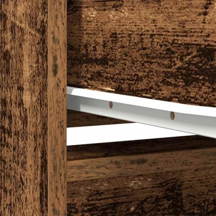 vidaXL Highboard Altholz-Optik 29,5x34x119,5 cm Holzwerkstoff 861659 – Bild 6