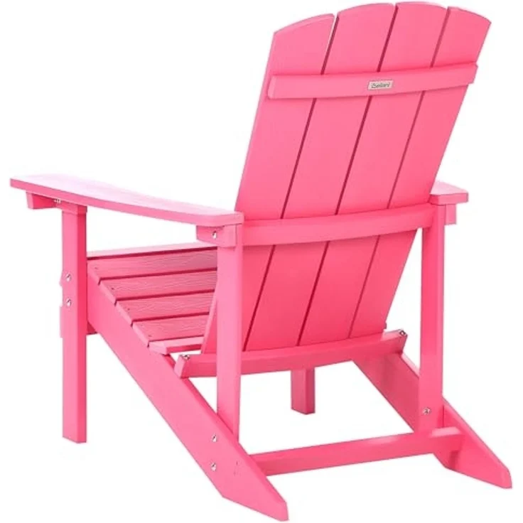 ADIRONDACK Gartenstuhl Rosa, wetterfestes Kunstholz, Retro-Design, 88x75x88 cm – Bild 5