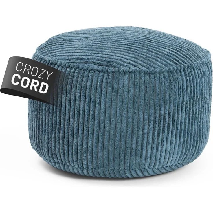 Lumaland Pouf Sitzhocker Cord Ablage kompakt 25x45 cm, pflegeleicht, Indoor Relaxen – Bild 1