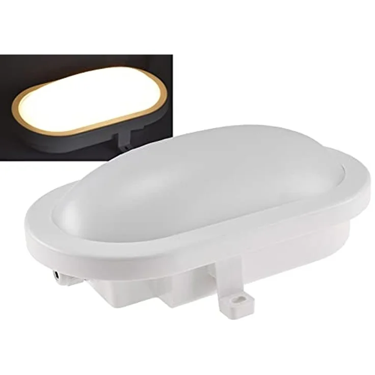ChiliTec LED Oval-Armatur Feuchtraumleuchte IP44 12W 960lm – Bild 1