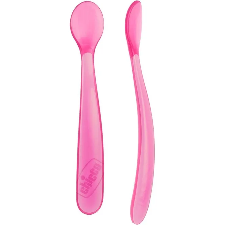 Chicco Kindergeschirr/Löffel rosa 2 Stk. (TOW006007)
