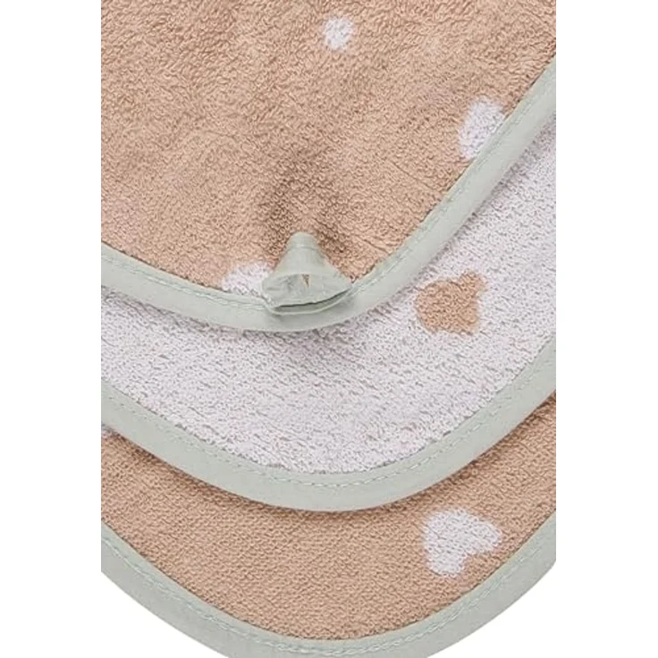 Sterntaler Kapuzenbadetuch Bär Bo, Baby-Badetuch mit Kapuze, saugfähige Baumwolle, Punkte-Applikation, süße Stickerei, weich und pflegeleicht, 100×100×0,5 cm, weiß – Bild 4