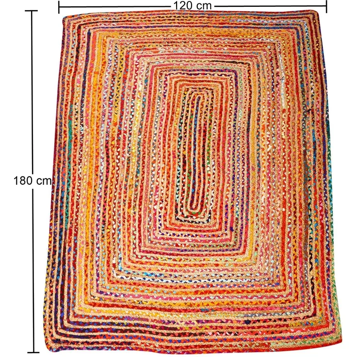 Jute Teppich Esha bunt 80x120 cm – Bild 9