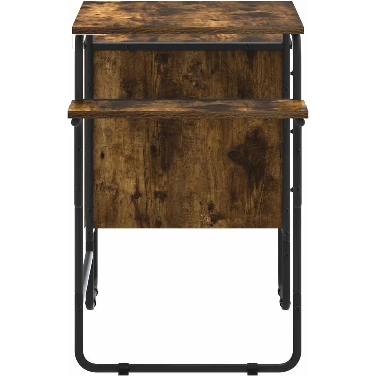 vidaXL Schreibtisch mit Stauraum Räuchereiche 120 x 50 x 75 cm 8007998 – Bild 5