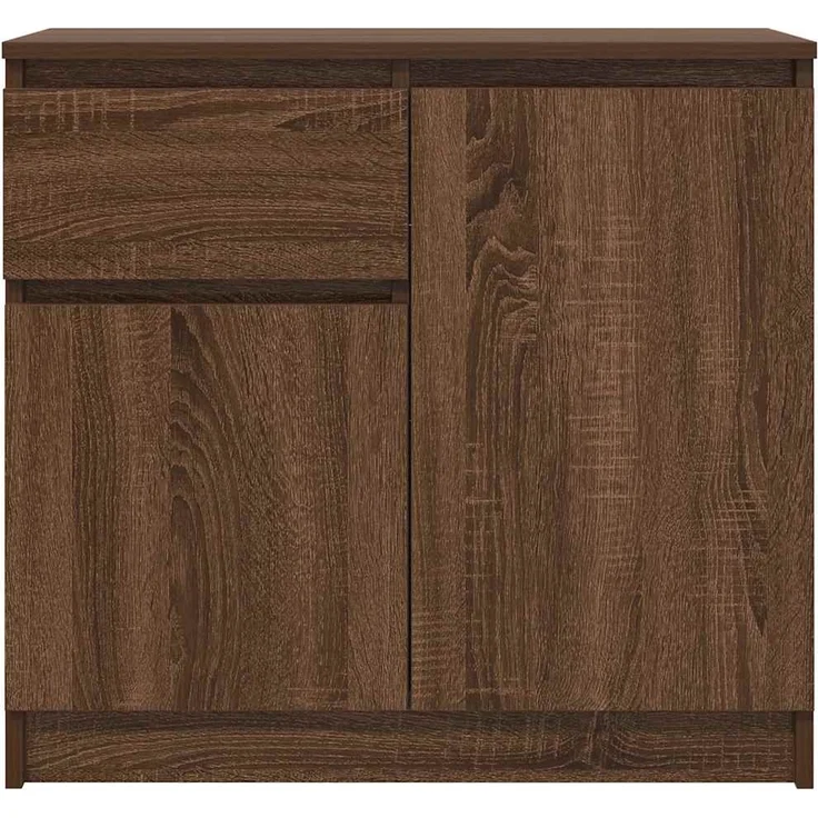 vidaXL Sideboard mit Schublade Braun Eichen-Optik 71x35x65 cm 861604 – Bild 5