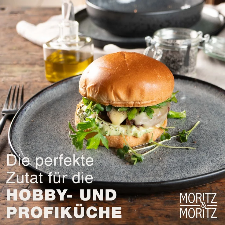 Moritz & Moritz ORGANIC 18 tlg. reaktiv grau Geschirrset – Bild 7