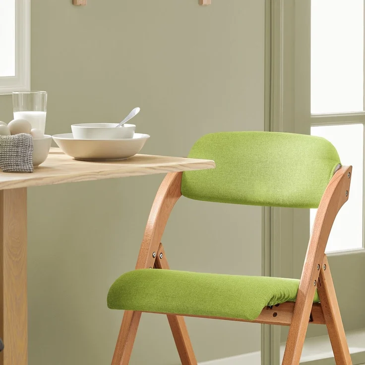 SoBuy FST92-GR Klappstuhl, Stoff, Lackiert, Grün, 41,5 x 77 x 47,5 cm – Bild 6