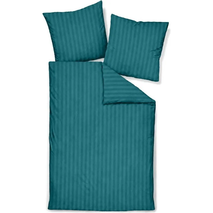 TRAUMSCHLAF Bettwäsche Stripe, Mako Satin, 2 teilig, hochwertige Satin Bettwäsche – Bild 4