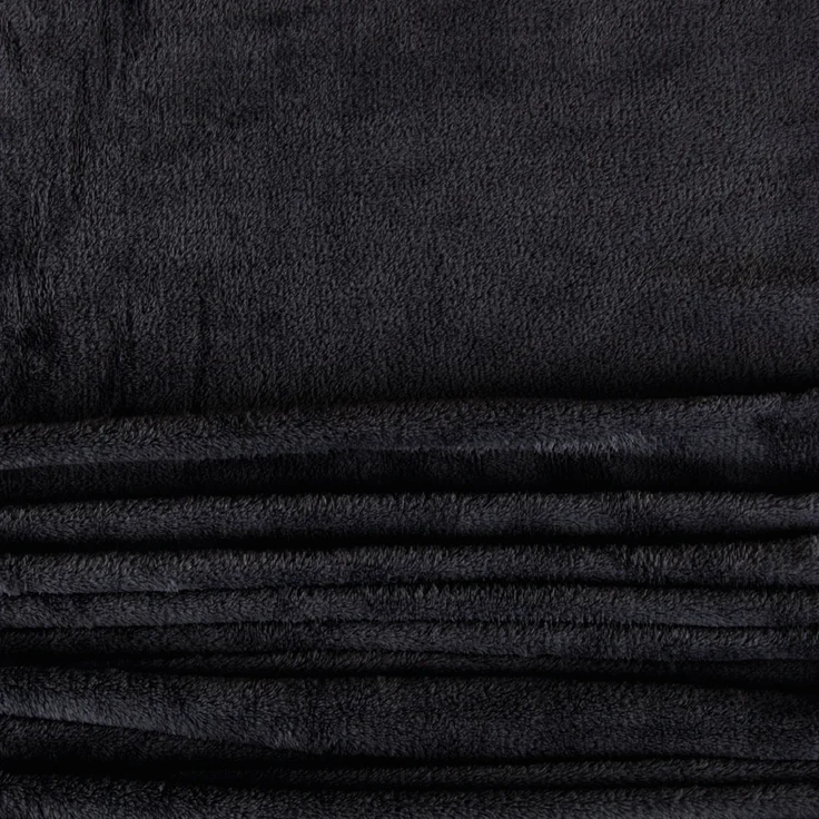 Kuscheldecke supersofte Tagesdecke vielseitig verwendbare Microfaser-Decke, flauschig und anschmiegsam in vielen verschiedenen modischen Farben erhältlich (schwarz - jetblack / 220x240 cm) – Bild 6