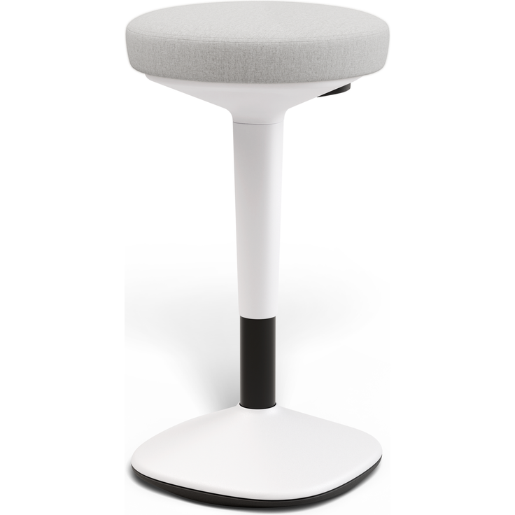 Ergonomischer Balancehocker Desktronic – Höhenverstellbarer Stehhocker für Homeoffice & Stehschreibtisch, Aktivsitz-Hocker mit Wippfunktion, rutschfester Standfuß – Grau