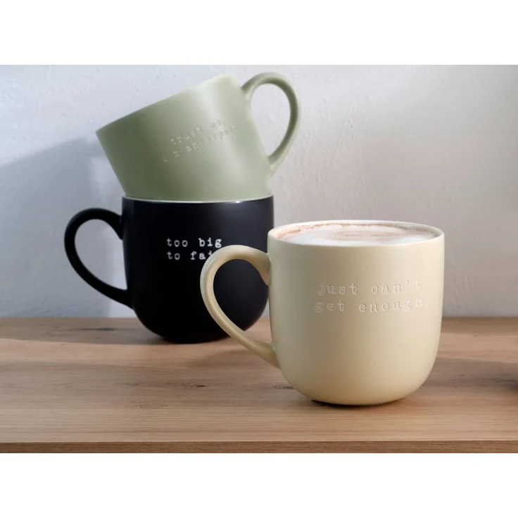 ASA SELECTION Becher hey! Henkelbecher trust me, i'm an expert 0,6l, New Bone China – Bild 2
