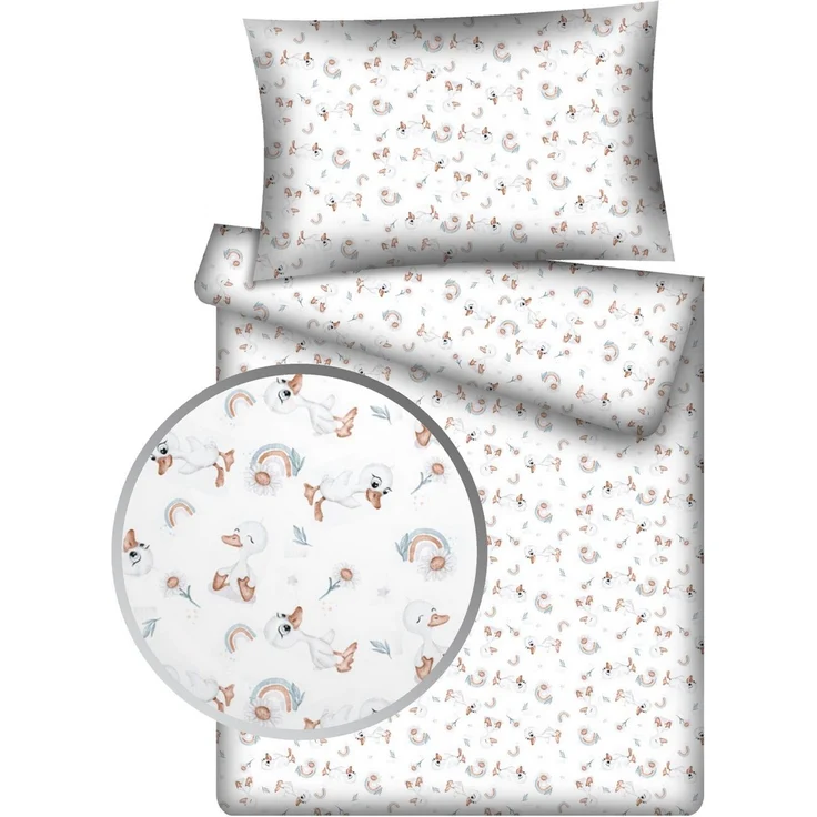 KiGATEX Kinderbettwäsche KiGATEX Set 2-teilig, 100x135 + 40x60 cm, für Mädchen + Jungen, 100% Baumwolle, weich & atmungsaktiv, waschbar bei 60°C – Bild 2