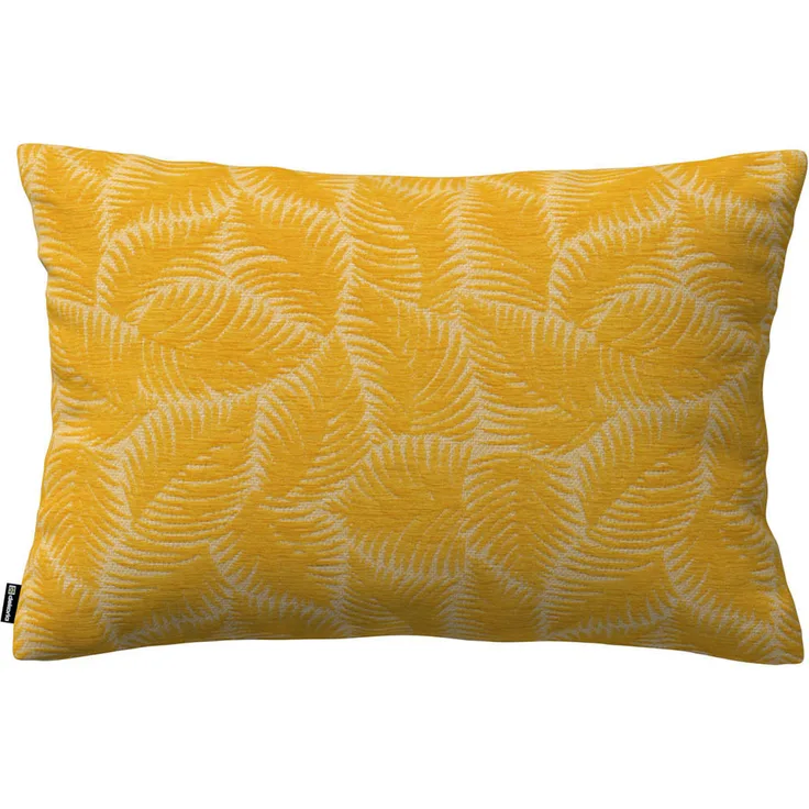 Dekoria Kissenhülle, Gelb, Florales Design, Rechteckig 47x28 cm, Oeko-Tex® zertifiziert