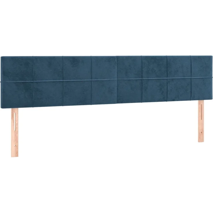 vidaXL Kopfteile 2 Stk. Dunkelblau 80 x 5 x 78/88 cm Samt 346072 – Bild 2