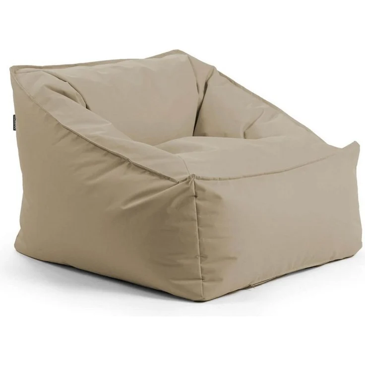 mokebo Sitzsack Der Sunnyboy (für drinnen & draußen), Made in Germany, Beanbag Outdoor, Sitzsack, Gartenliege in Khaki – Bild 1
