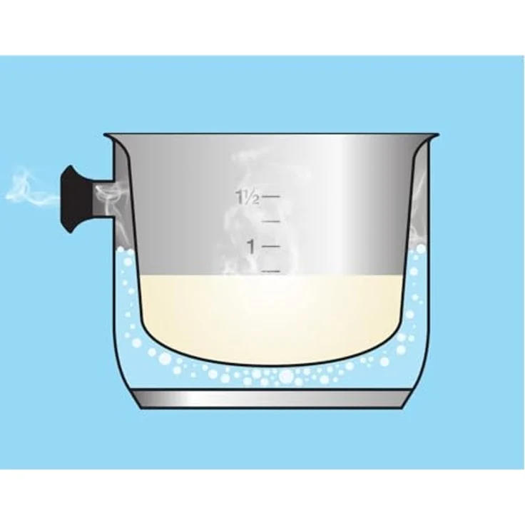 Tescoma Milchtopf Doppelwandiger Milchtopf PRESTO mit Deckel ø 16 cm, 2.0 l, Edelstahl, Für sämtliche Herdarten geeignet – Bild 5