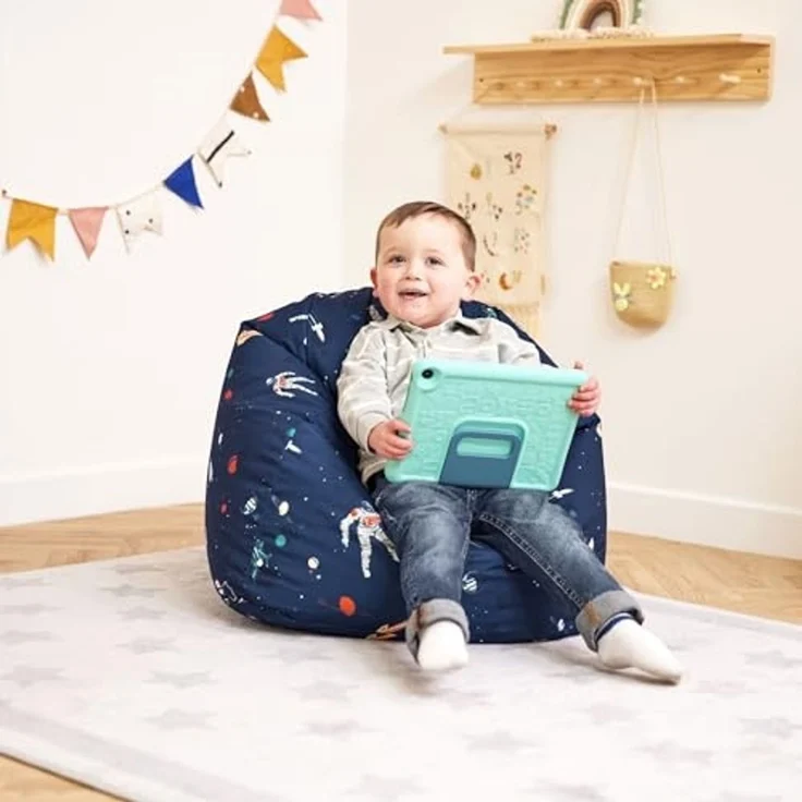 icon Sitzsack Kinder Indoor Outdoor Druck, 53x50cm, Made in Germany, für Kinderzimmer, mit Füllung, wetterfest – Bild 2