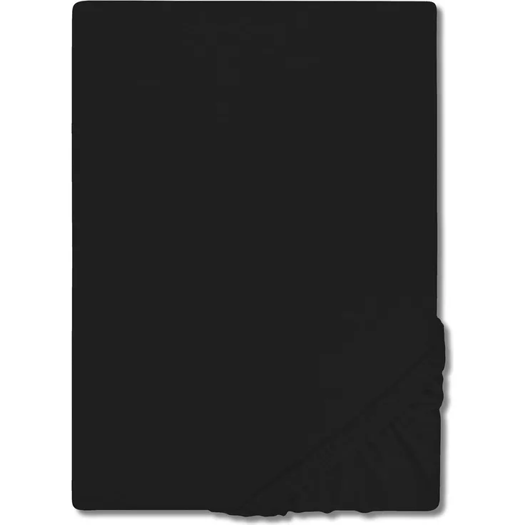 CloudComfort Basic Spannbettlaken Jersey-Stretch schwarz 140 x 190 - 160 x 200 cm