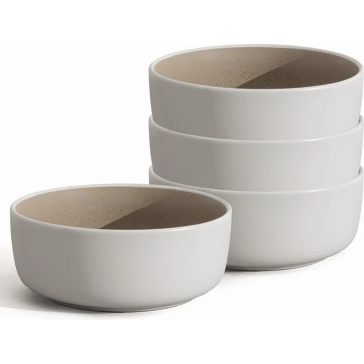 Hausfelder Geschirr-Set Steingut Geschirr 4 Personen, 4er Set Müslischale, ø 16cm (4-tlg), 4 Personen, Steinzeug, spülmaschinen- & mikrowellengeeignet, Reaktivglasur – Bild 4
