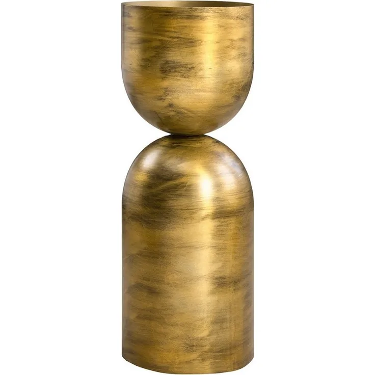 riess-ambiente Dekovase SANDGLASS L 55cm messing · Blumenvase aus Eisen (beidseitig nutzbar) (Einzelartikel, 1 St), für Trockenblumen · Accessoire · handmade · Wohnzimmer · Modern Design