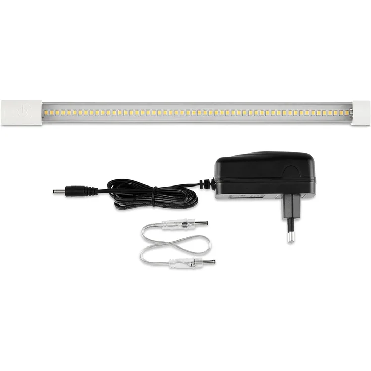 REV XS LED Sensorleuchte, Unterschrankleuchte Küche, 25. 000h, 4,5W, helle Unterbauleuchte 300lm, 300 x 20 x 15 mm, weiss