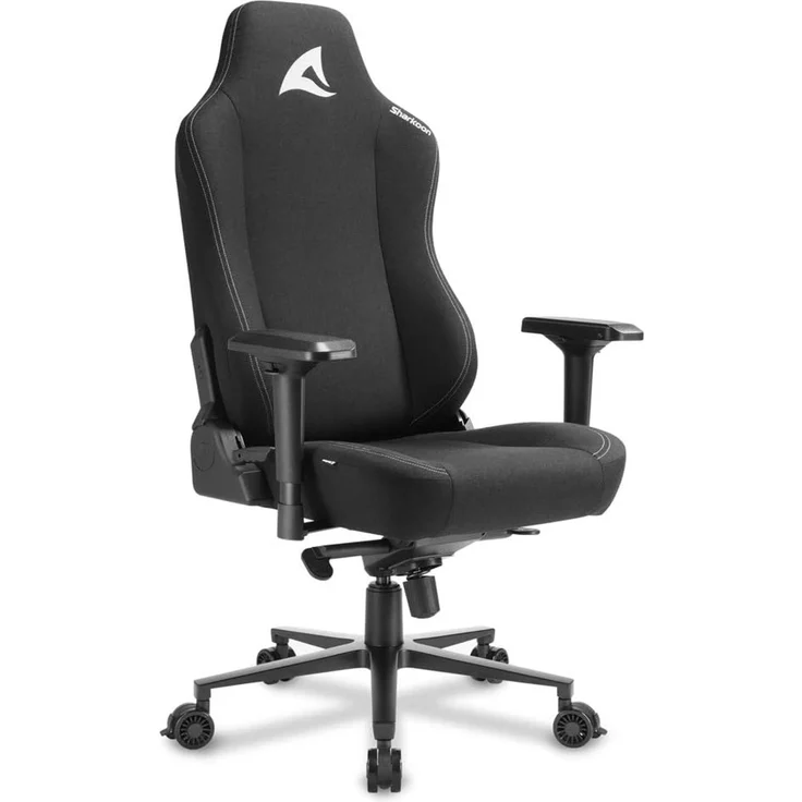 Sharkoon Skiller SGS40 Gaming Stuhl, Schwarz, mit atmungsaktiven Stoff-Überzug, breit – Bild 5