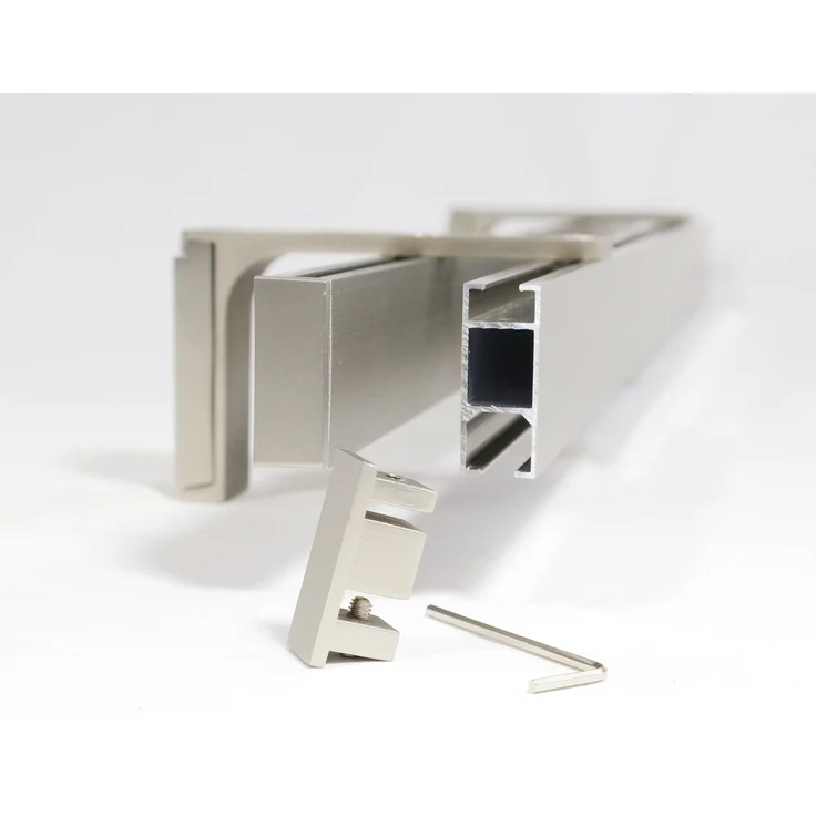 Deco-Raum® Gardinenschiene Innenlauf Loft | Größe: 70cm | Material: Aluminium | Farbe: Edelstahl-optik – Bild 7