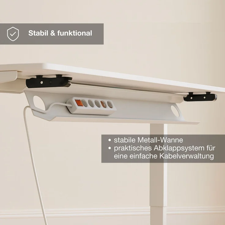 ASSMANN Horizontaler Kabelkanal Flex-small Weißaluminium 88 x 16 x 10 cm Metall – Bild 4