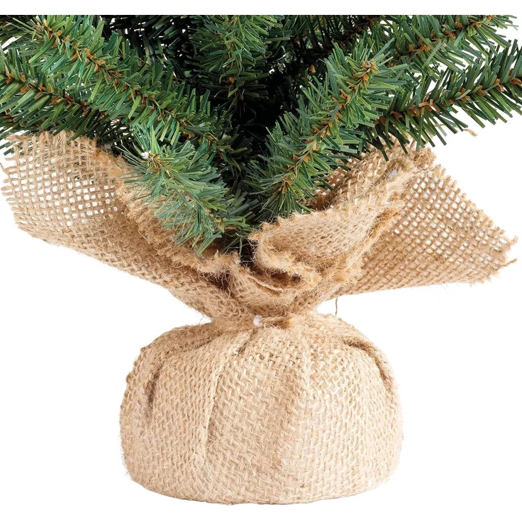 Künstlicher Weihnachtsbaum im Jutesack 35 cm Tannenbaum Christbaum Dekobaum – Bild 5