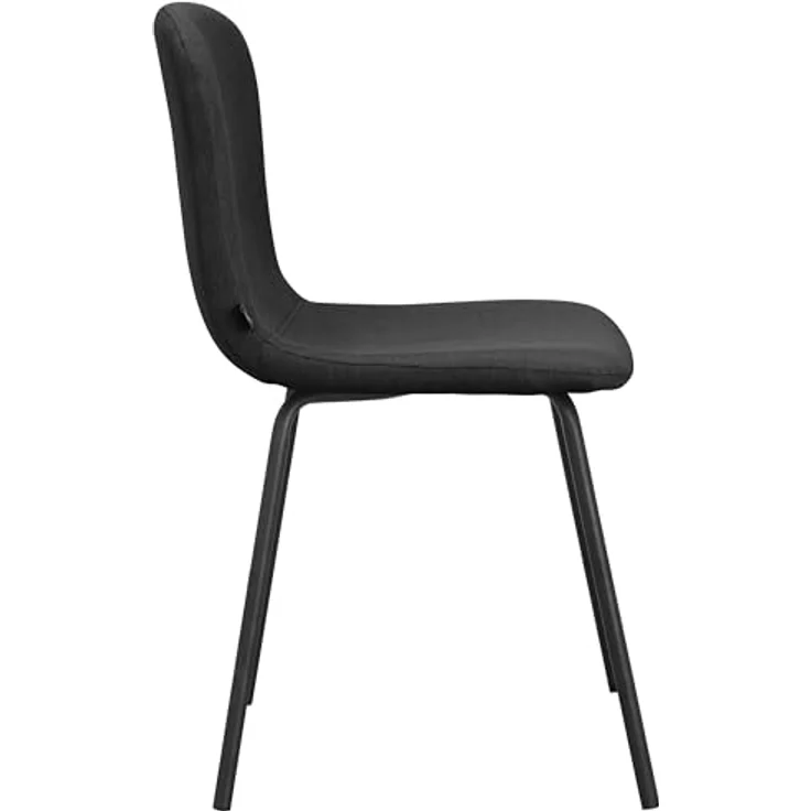 Ulmar | Esszimmerstuhl 2er-Set Stoff Anthrazit – Gepolsterte Stühle mit modernem Design für Küche & Wohnzimmer – Bild 3