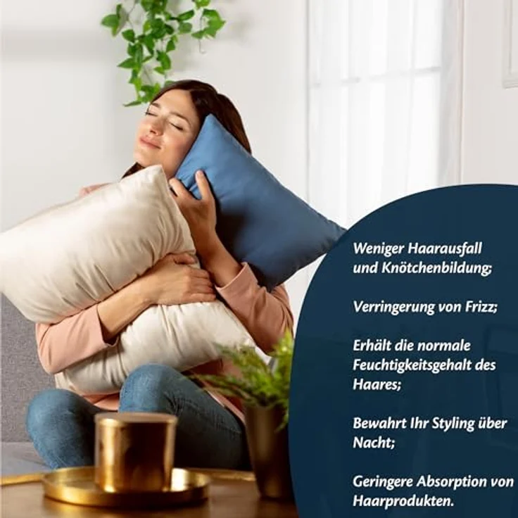 Kissenbezug 40x60 Mikrofaser Premium 2er Set Kissenhülle Deko für Kissen Bett/Sofa Stoff Superweicher Resistent Hypoallergen Anti-Milben Atmungsaktiv Kopfkissenbezug mit Verdecktem Zip Voll Waschbar – Bild 4