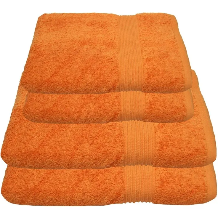 Julie Julsen Handtücher 4-Handtücher-Orange, Baumwolle (4-St)