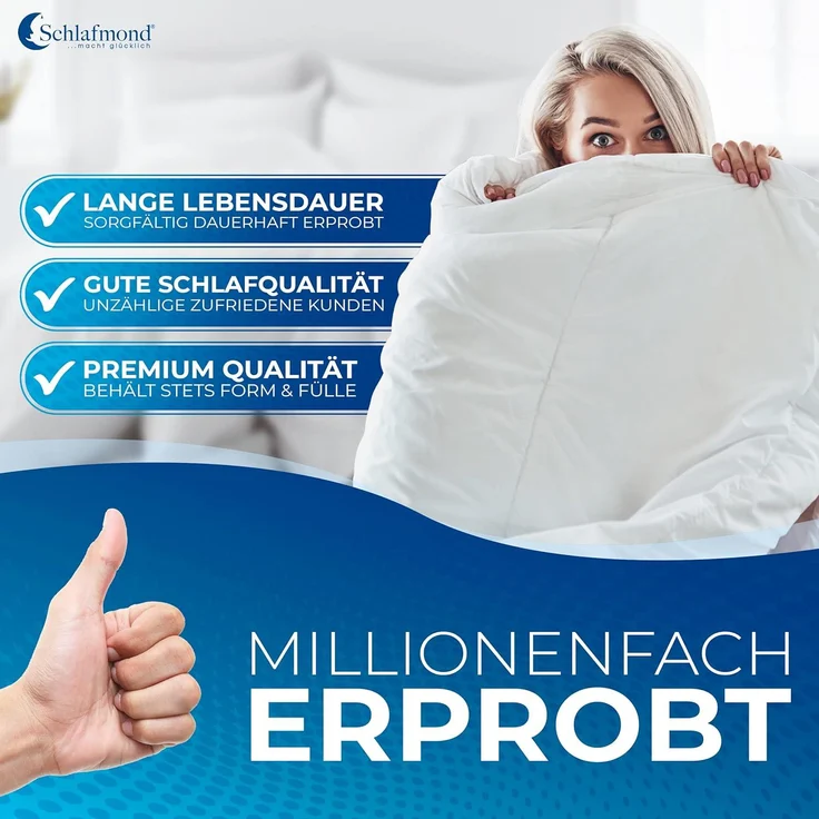 Schlafmond Kombi-Decke "Medicus Clean" 135x200 – Bild 6