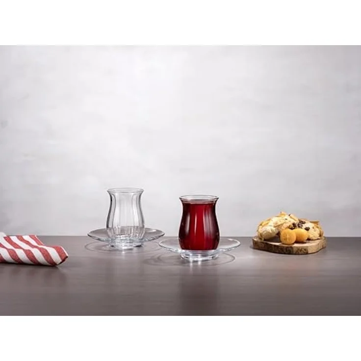 Pasabahce Teegläser Teeglas Set 12 teilig 138cc Spülmaschinengeeignet Cay Bardagi Set – Bild 5