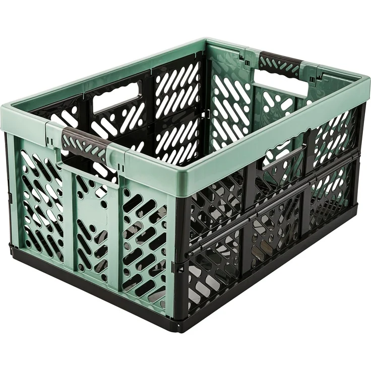 keeeper Stabile Profi-Klappbox mit Soft-Touch Griffen, 54 x 37 x 28 cm, 45 l, Ben, Nordic Green – Bild 2
